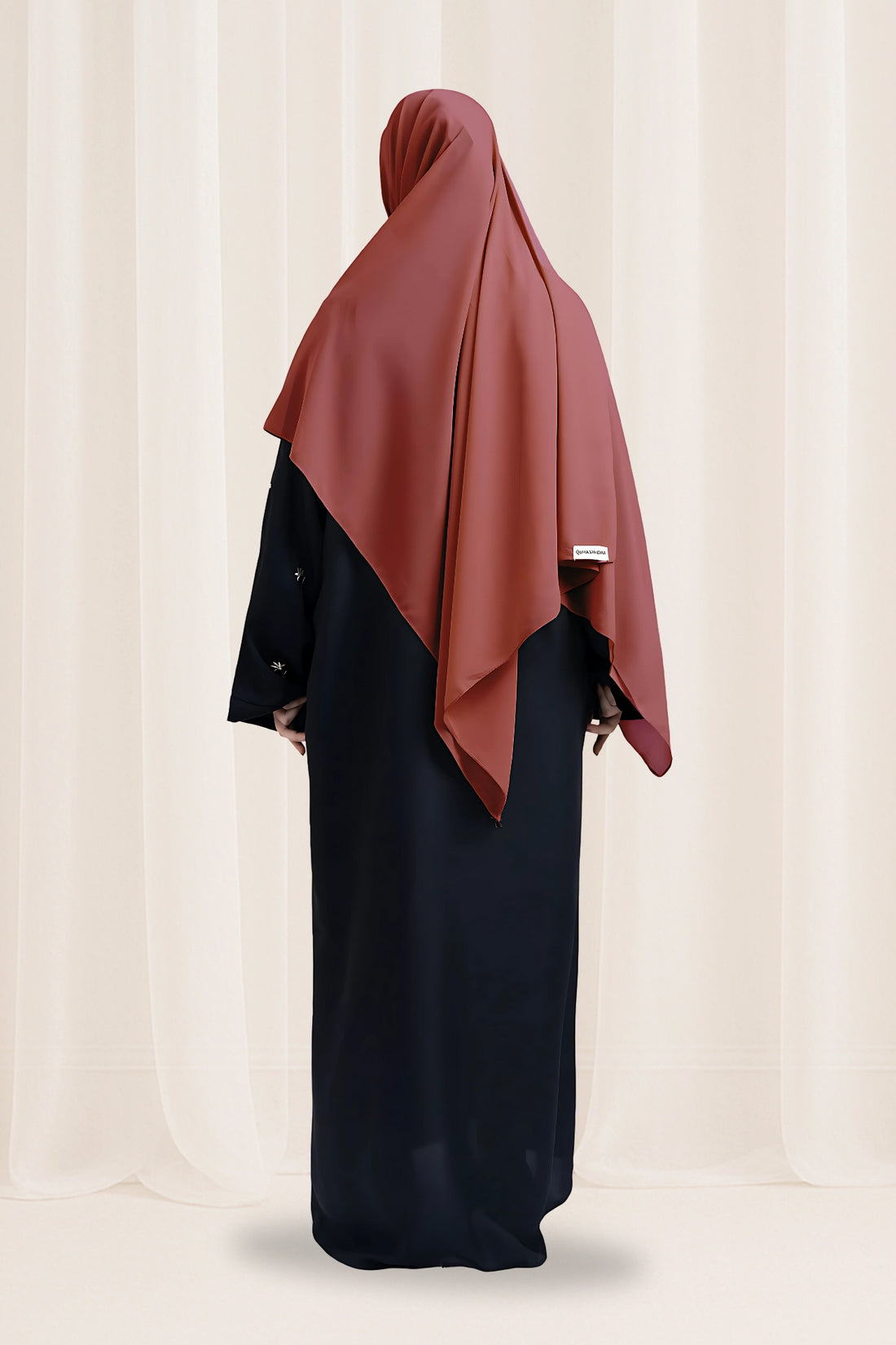 Premium Georgette Hijab – Light Maroon
