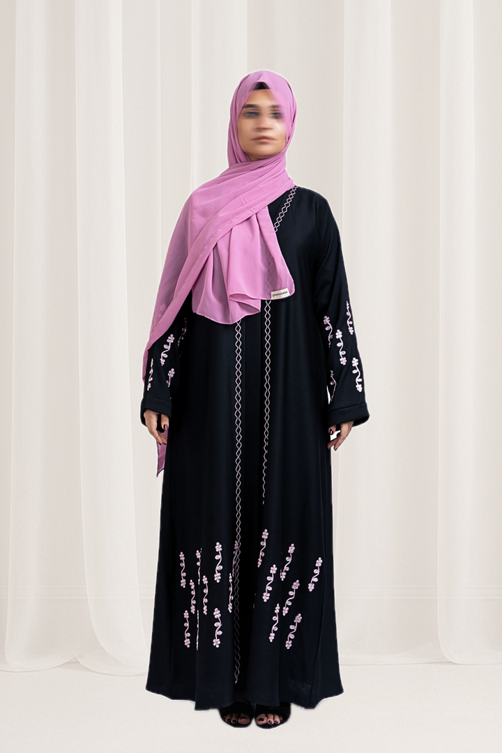 Modest Blossom Embroidered Abaya