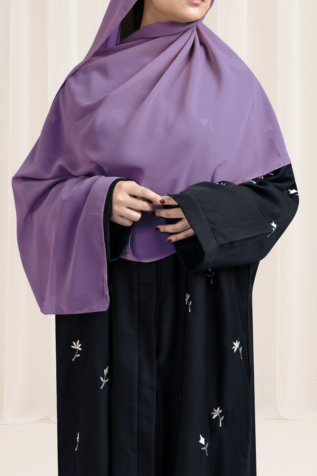 Premium Georgette Hijab – Lavender
