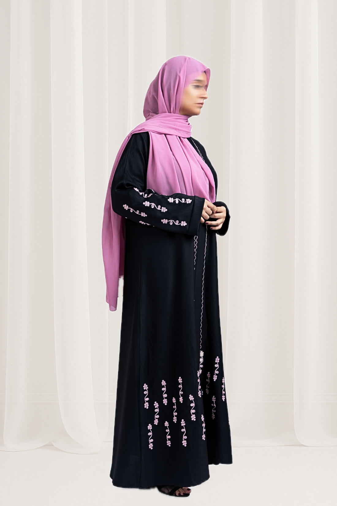 Modest Blossom Embroidered Abaya