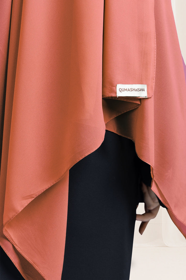 Premium Georgette Hijab – Copper Red