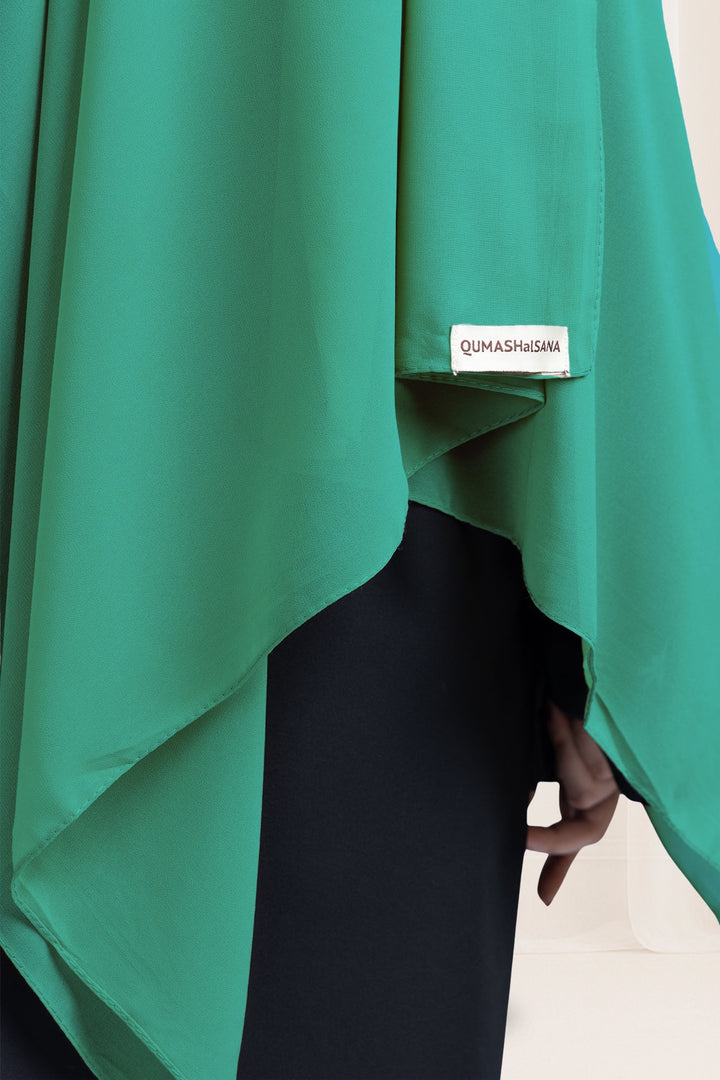 Premium Georgette Hijab – Greenish Cyan