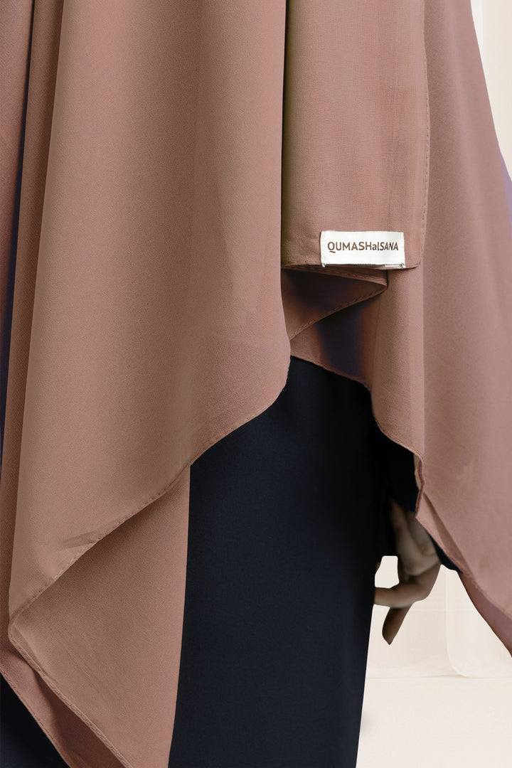 Premium Georgette Hijab – Pastel Brown