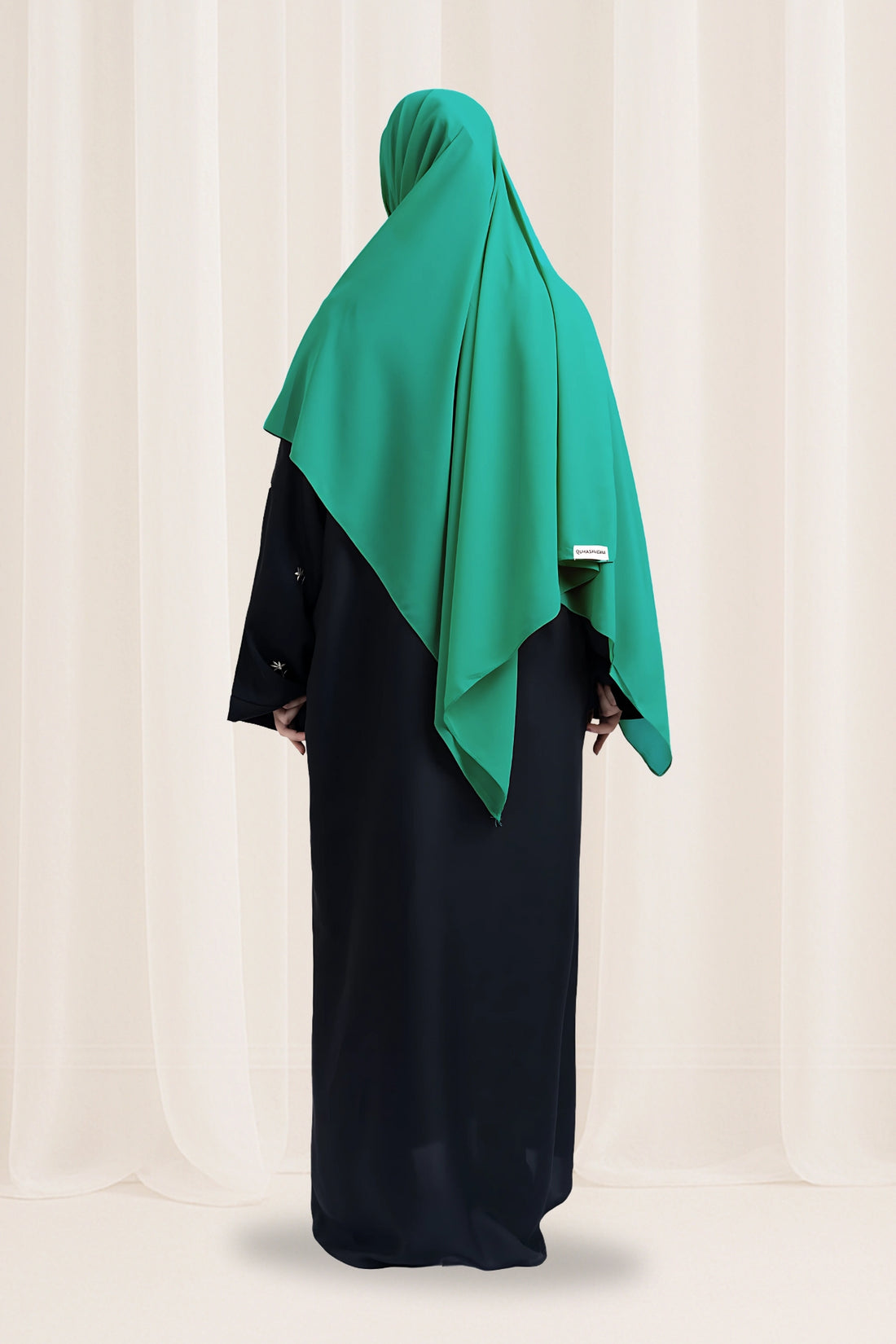 Premium Georgette Hijab – Greenish Cyan