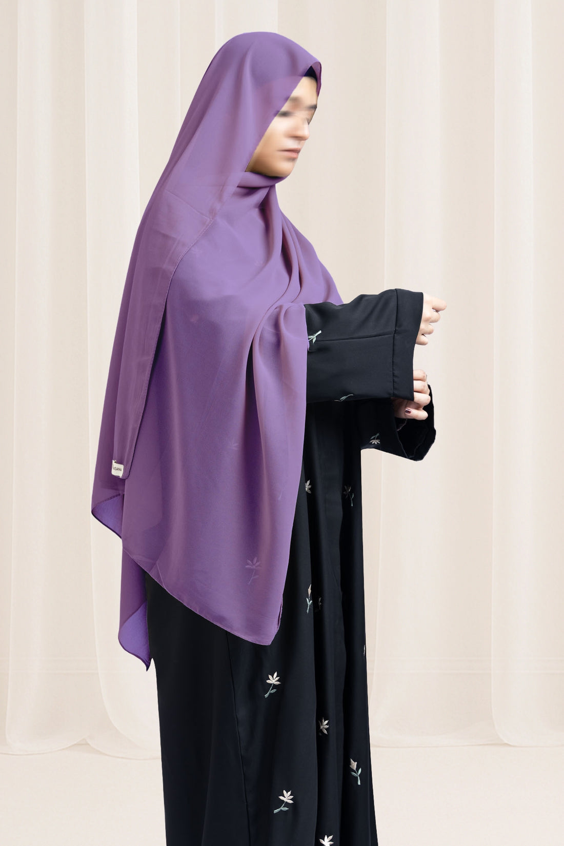 Premium Georgette Hijab – Lavender