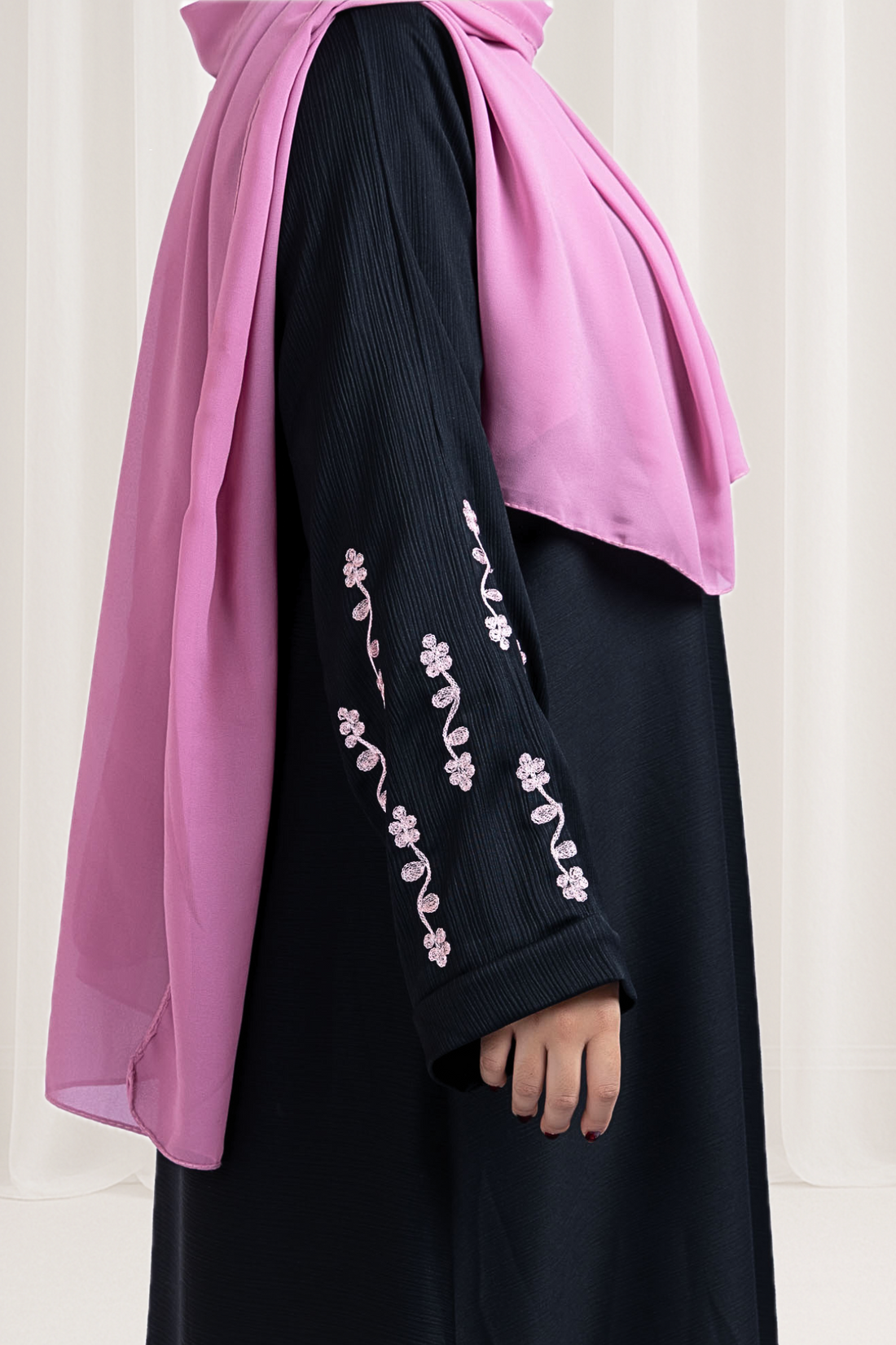 Modest Blossom Embroidered Abaya