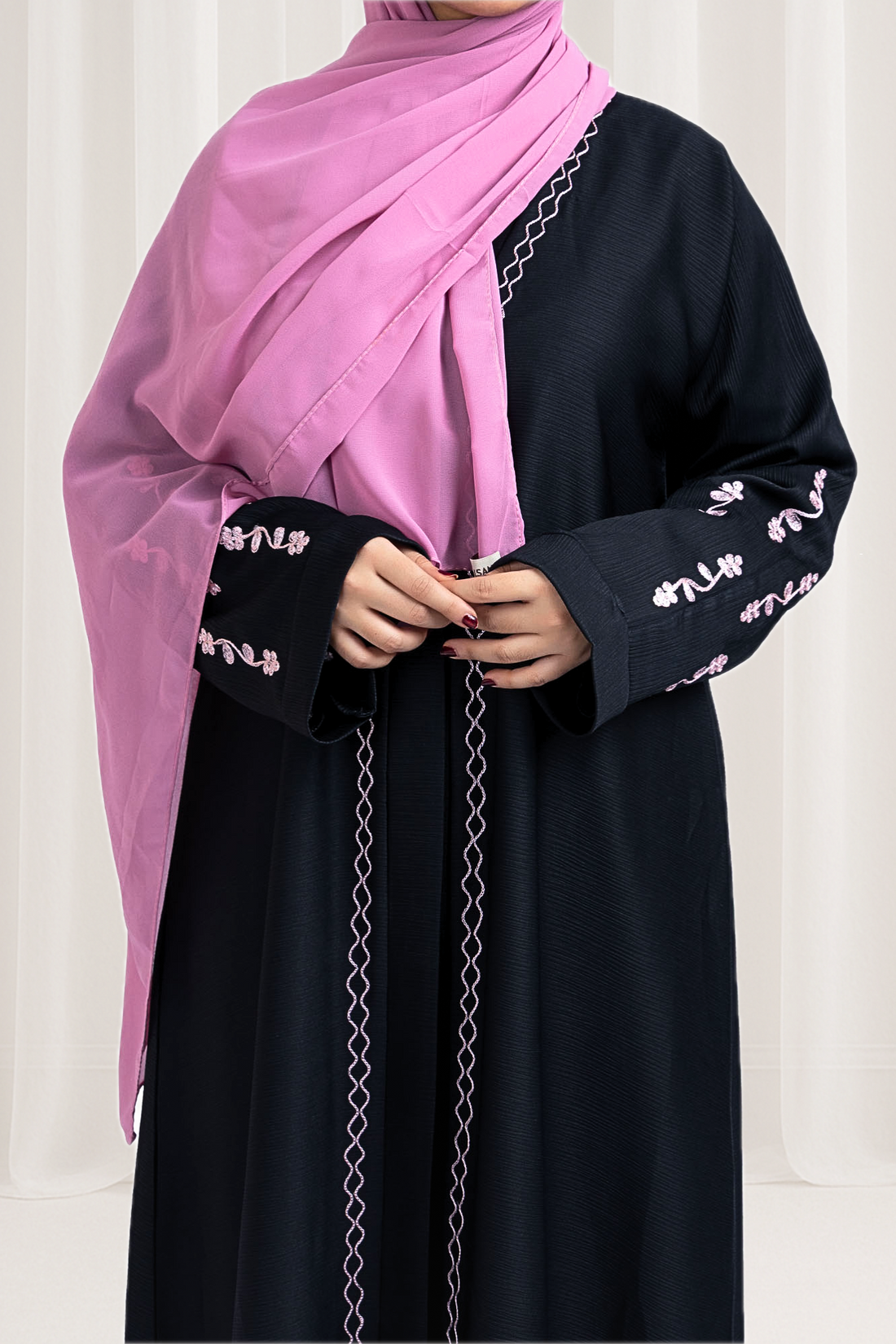 Modest Blossom Embroidered Abaya