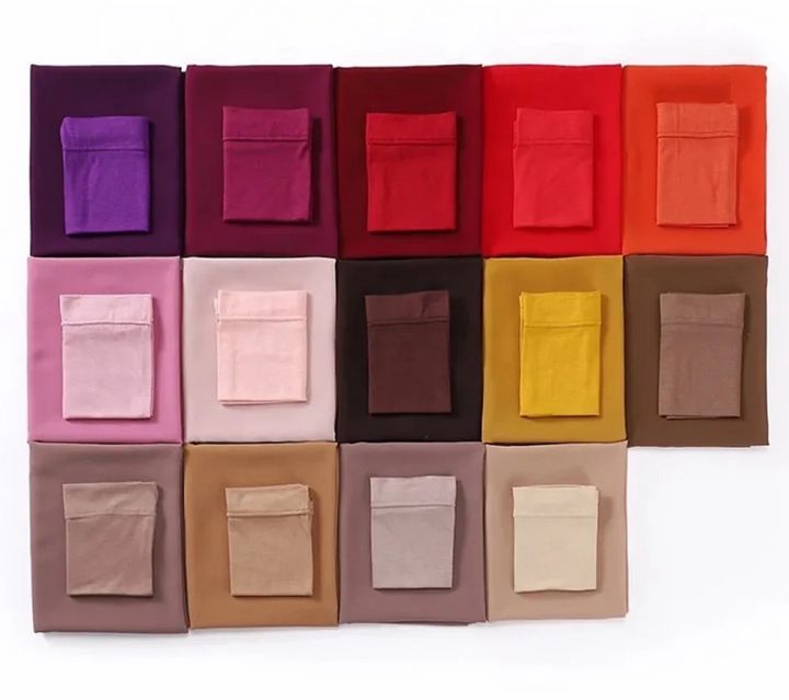 Bundle Of 20 Matching Hijab + Cap Sets