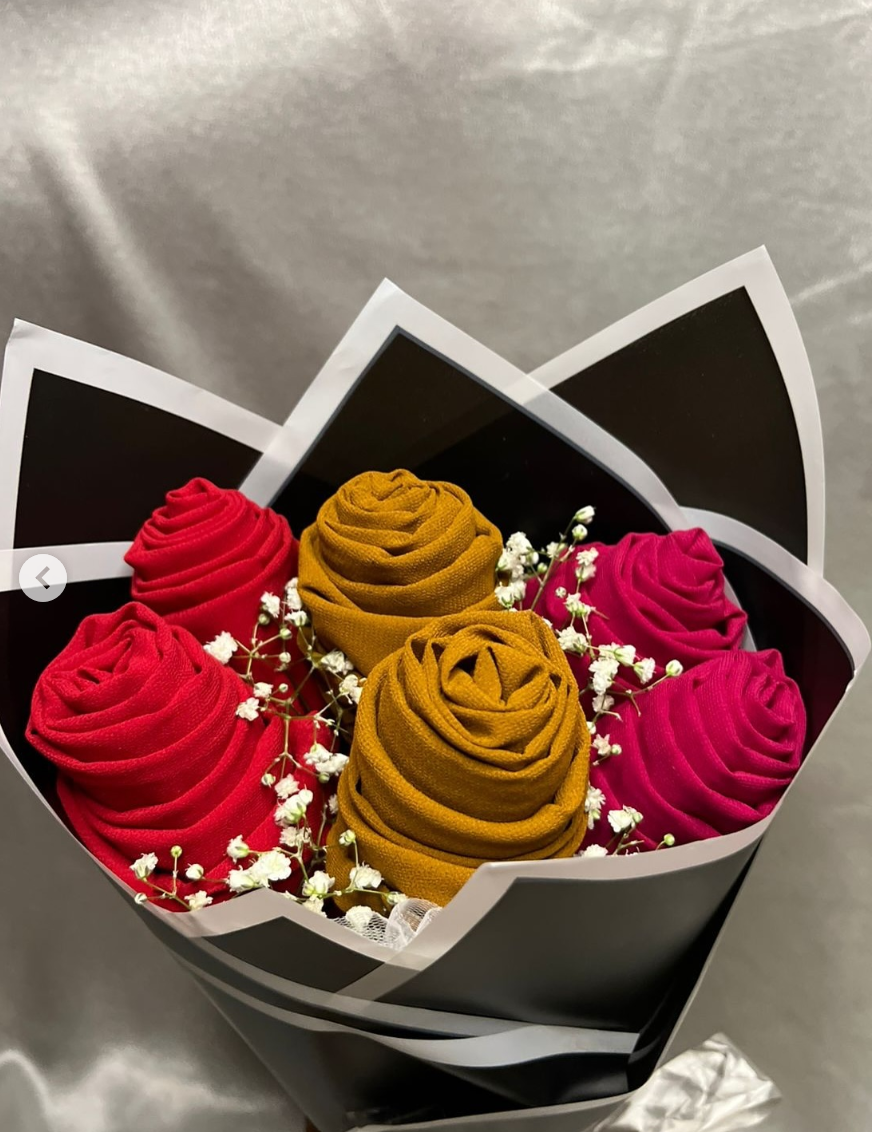 6 Hijab Bouquet- Georgette Hijab