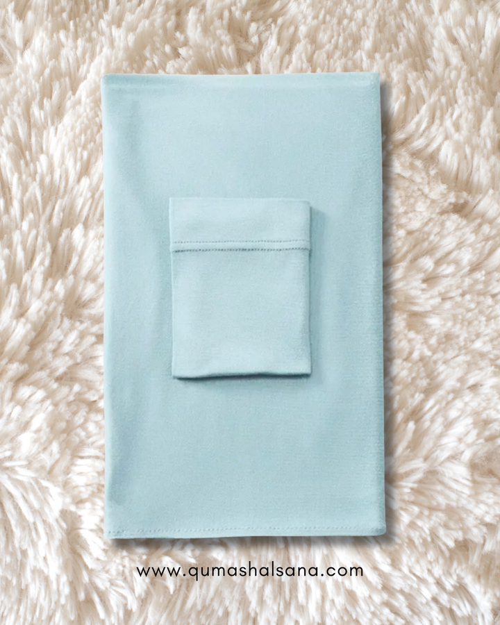 Georgette Hijab + Cap Matching Set - Seafoam