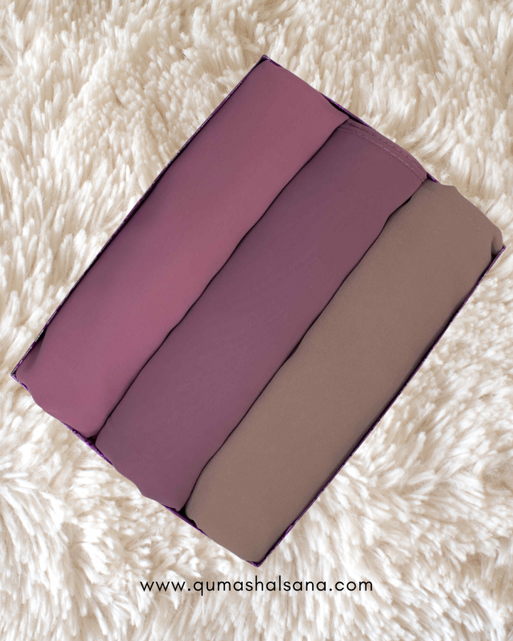 Pack of 3 Premium Georgette Hijab
